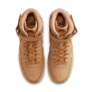 NIKE AIR FORCE 1 MID '07 'FLAX/WHEAT-GUM LIGHT BROWN-BLACK' DJ9158-200