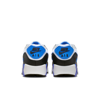 MEN'S NIKE AIR MAX 90 'WHITE/BLUE CRYSTAL-LT SMOKE GREY-BLACK' DM0029-122