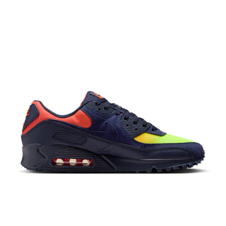 MEN'S NIKE AIR MAX 90 'LEMON VENOM/BLACKENED BLUE-HYPER CRIMSON' DM0029-700