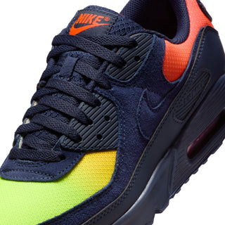 MEN'S NIKE AIR MAX 90 'LEMON VENOM/BLACKENED BLUE-HYPER CRIMSON' DM0029-700