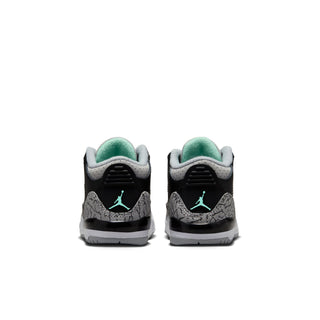 (TD) Jordan 3 Retro BLACK/GREEN GLOW-WOLF GREY-WHITE DM0968-031