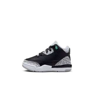 (TD) Jordan 3 Retro BLACK/GREEN GLOW-WOLF GREY-WHITE DM0968-031