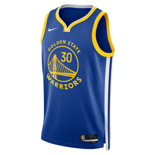 Maillot Nike Golden State Warriors STEPHEN CURRY 30 Icon Edition Bleu Royal Jaune DN2005-401