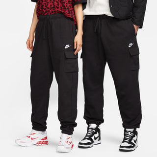 WOMEN'S NIKE SPORTSWEAR CLUB FLEECE CARGO PANT 'BLACK/WHITE' DQ5196-010