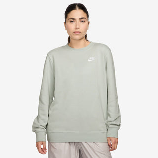 WOMEN'S NIKE CLUB FLEECE CREW 'LIGHT SILVER' DQ5473-034