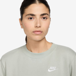 WOMEN'S NIKE CLUB FLEECE CREW 'LIGHT SILVER' DQ5473-034