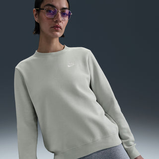 WOMEN'S NIKE CLUB FLEECE CREW 'LIGHT SILVER' DQ5473-034