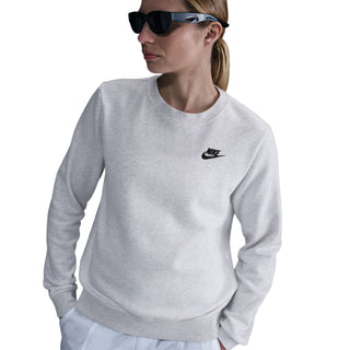 WOMEN'S NIKE CLUB FLEECE CREW 'HEATHER BIRCH' DQ5473-051