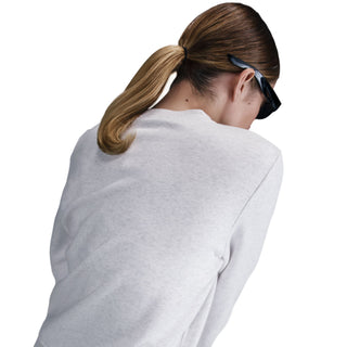 WOMEN'S NIKE CLUB FLEECE CREW 'HEATHER BIRCH' DQ5473-051