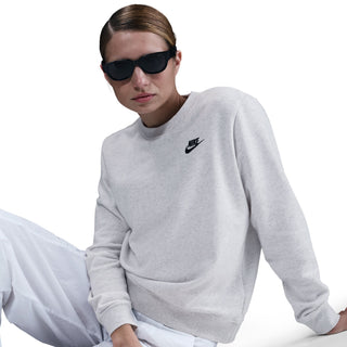 WOMEN'S NIKE CLUB FLEECE CREW 'HEATHER BIRCH' DQ5473-051
