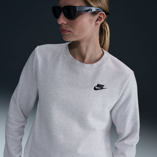WOMEN'S NIKE CLUB FLEECE CREW 'HEATHER BIRCH' DQ5473-051