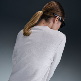 WOMEN'S NIKE CLUB FLEECE CREW 'HEATHER BIRCH' DQ5473-051