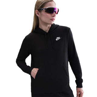 Nike Wmn's Sportswear Club Fleece Hoodie 'Black/White' DQ5793-010