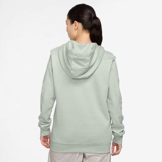 WOMEN'S NIKE SPORTSWEAR CLUB FLEECE PULLOVER HOODIE "DK GREY HEATHER" DQ5793-034