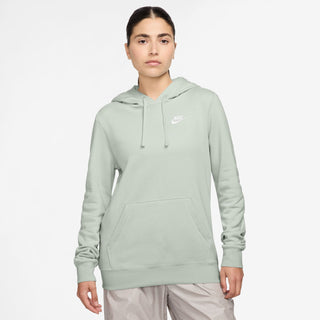 WOMEN'S NIKE SPORTSWEAR CLUB FLEECE PULLOVER HOODIE "DK GREY HEATHER" DQ5793-034
