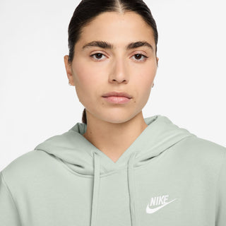 WOMEN'S NIKE SPORTSWEAR CLUB FLEECE PULLOVER HOODIE "DK GREY HEATHER" DQ5793-034