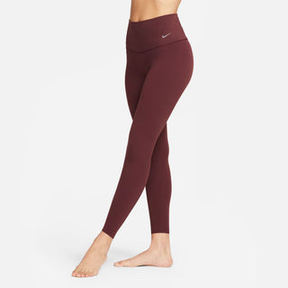 WOMEN'S NIKE ZENVY GENTLE-SUPPORT HIGH WAISTED 7/8 LEGGINGS "BURGUNDY" DQ6015-652