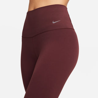 WOMEN'S NIKE ZENVY GENTLE-SUPPORT HIGH WAISTED 7/8 LEGGINGS "BURGUNDY" DQ6015-652