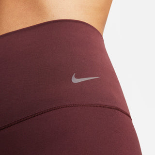 WOMEN'S NIKE ZENVY GENTLE-SUPPORT HIGH WAISTED 7/8 LEGGINGS "BURGUNDY" DQ6015-652