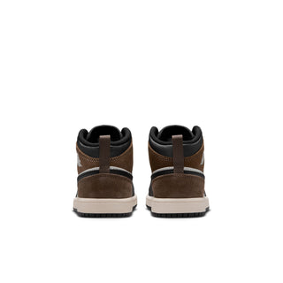(PS) AIR JORDAN 1 MID "BLACK/PHANTOM-PALOMINO-UNIVERSITY RED" DQ8424-007