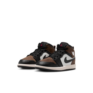 (PS) AIR JORDAN 1 MID "BLACK/PHANTOM-PALOMINO-UNIVERSITY RED" DQ8424-007