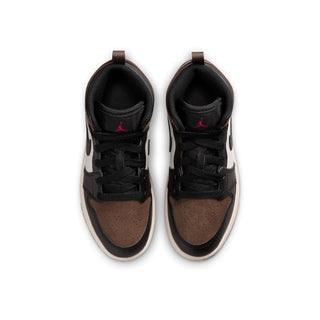 (PS) AIR JORDAN 1 MID "BLACK/PHANTOM-PALOMINO-UNIVERSITY RED" DQ8424-007