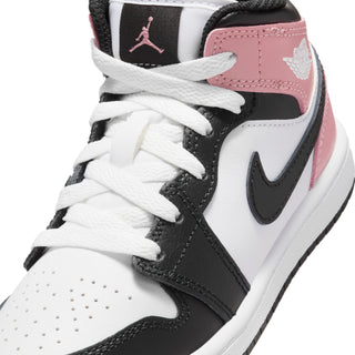 (PS) JORDAN 1 MID "WHITE/BLACK-RUST PINK" DQ8424-100