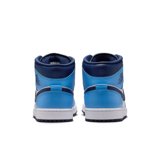 MEN'S AIR JORDAN 1 MID "UNIVERSITY BLUE/MIDNIGHT NAVY" DQ8426-405