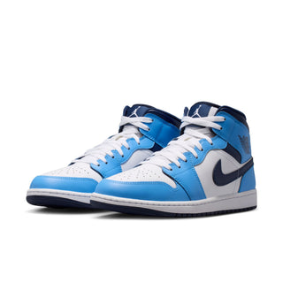 MEN'S AIR JORDAN 1 MID "UNIVERSITY BLUE/MIDNIGHT NAVY" DQ8426-405