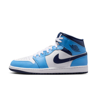 MEN'S AIR JORDAN 1 MID "UNIVERSITY BLUE/MIDNIGHT NAVY" DQ8426-405
