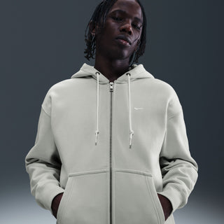MEN'S NIKE SOLO SWOOSH FULL-ZIP HOODIE "LIGHT BONE" DR0403-072