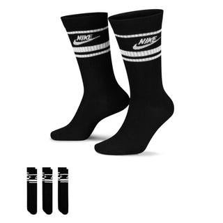 Chaussettes Nike Sportswear Everyday Essential Crew (3 paires) Noir/Blanc DX5089-010