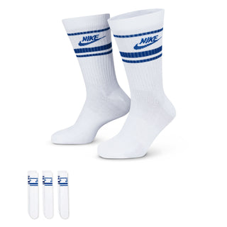 NIKE EVERYDAY ESSENTIAL CREW SOCKS (3 PAIRS) 'WHITE/BLUE' DX5089-105