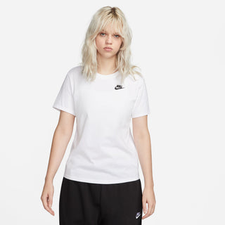 WOMEN'S NIKE SPORTSWEAR CLUB ESSENTIALS T-SHIRT "WHITE/BLACK" DX7902-100