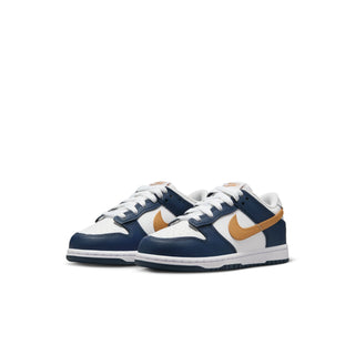 (PS) NIKE DUNK LOW 'WHITE/WHEAT-MIDNIGHT NAVY' FB9108-111