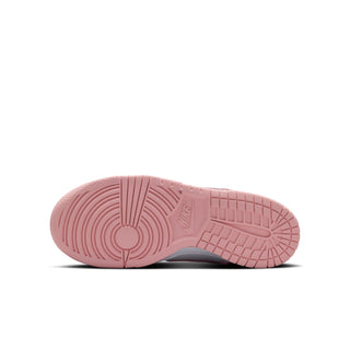 (GS) NIKE DUNK LOW " WHITE/MED SOFT PINK-WHITE-WHITE" FB9109-125