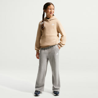 KID'S NIKE SPORTWEAR CLUB FLEECE LINEN-WHITE PULLOVER HOODIE FD3000-286