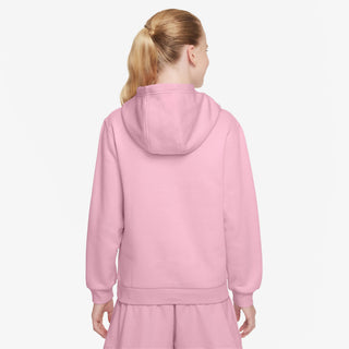 KID'S NIKE CLUB FLEECE PULLOVER HOODIE "PINK" FD3000-690