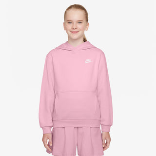 KID'S NIKE CLUB FLEECE PULLOVER HOODIE "PINK" FD3000-690