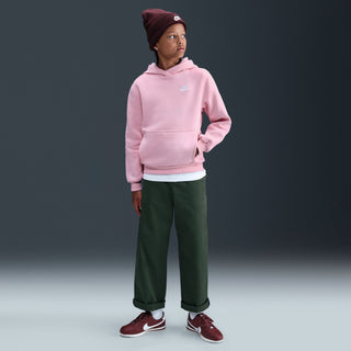 KID'S NIKE CLUB FLEECE PULLOVER HOODIE "PINK" FD3000-690