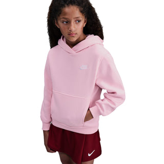 KID'S NIKE CLUB FLEECE PULLOVER HOODIE "PINK" FD3000-690