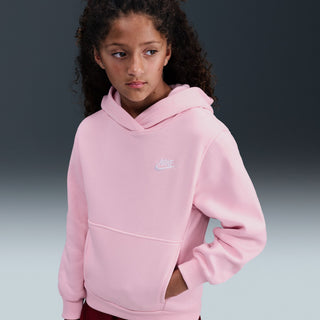 KID'S NIKE CLUB FLEECE PULLOVER HOODIE "PINK" FD3000-690