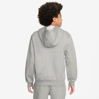 KID'S NIKE SPORTSWEAR CLUB FLEECE "GREY/WHITE" ZIP HOODIE FD3004-063