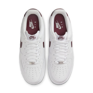 NIKE AIR FORCE 1 LOW '07 "BLANC BOURGOGNE" FJ4146-112 POUR HOMMES