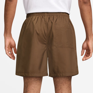 MEN'S NIKE CLUB FLOW SHORTS "MOSSWOOD BROWN/WHITE" FN3307-235