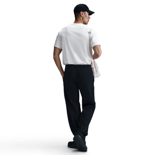 MEN'S NIKE CLUB FLEECE OPEN-HEM TROUSERS "BLACK/WHITE" FN3730-010