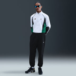 MEN'S NIKE CLUB CUFFED BRUSHED FLEECE PANTS 'BLACK' FN3808-010