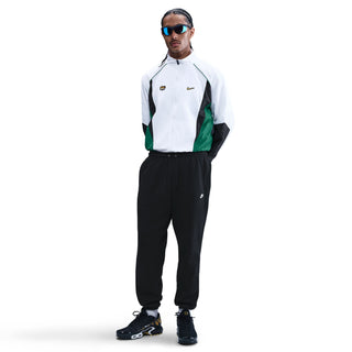 MEN'S NIKE CLUB CUFFED BRUSHED FLEECE PANTS 'BLACK' FN3808-010