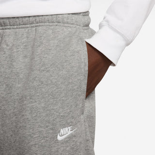 MEN'S NIKE CLUB CUFFED BRUSHED FLEECE PANTS 'DARK HEATHER GREY' FN3808-063