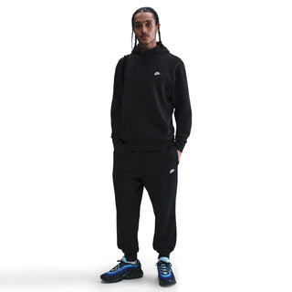 MEN'S NIKE CLUB FLEECE PULL-OVER HOODIE "BLACK/WHITE" FN3859-010
